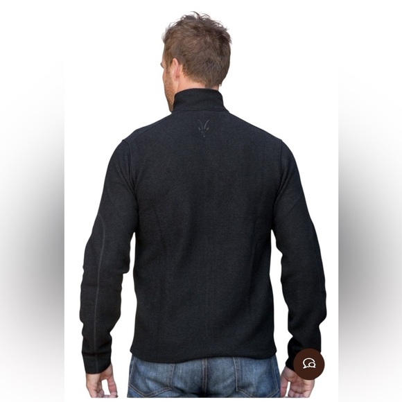 Ibex Scout Jura Merino Wool Full Front Zip Base Layer Zip Pockets Jacket SZ L - Picture 2 of 13